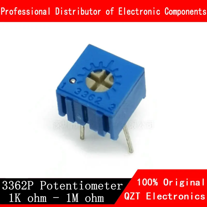 10ks 3362P řada odolnost 101 201 501 102 202 502 103 105 trimpo strunová potenciometr 3362 500R 1K 2K 5K 10K 20K 50K 100K