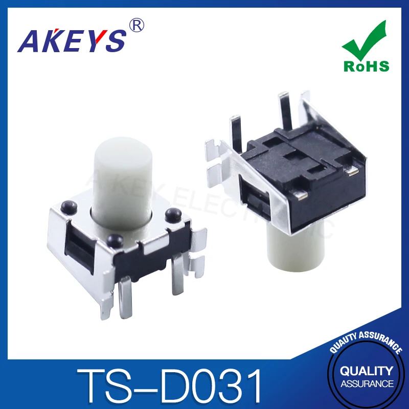 TS-D031 6*6*7.4H Touch Switch Patch Key Connector Touch Stand White Handle