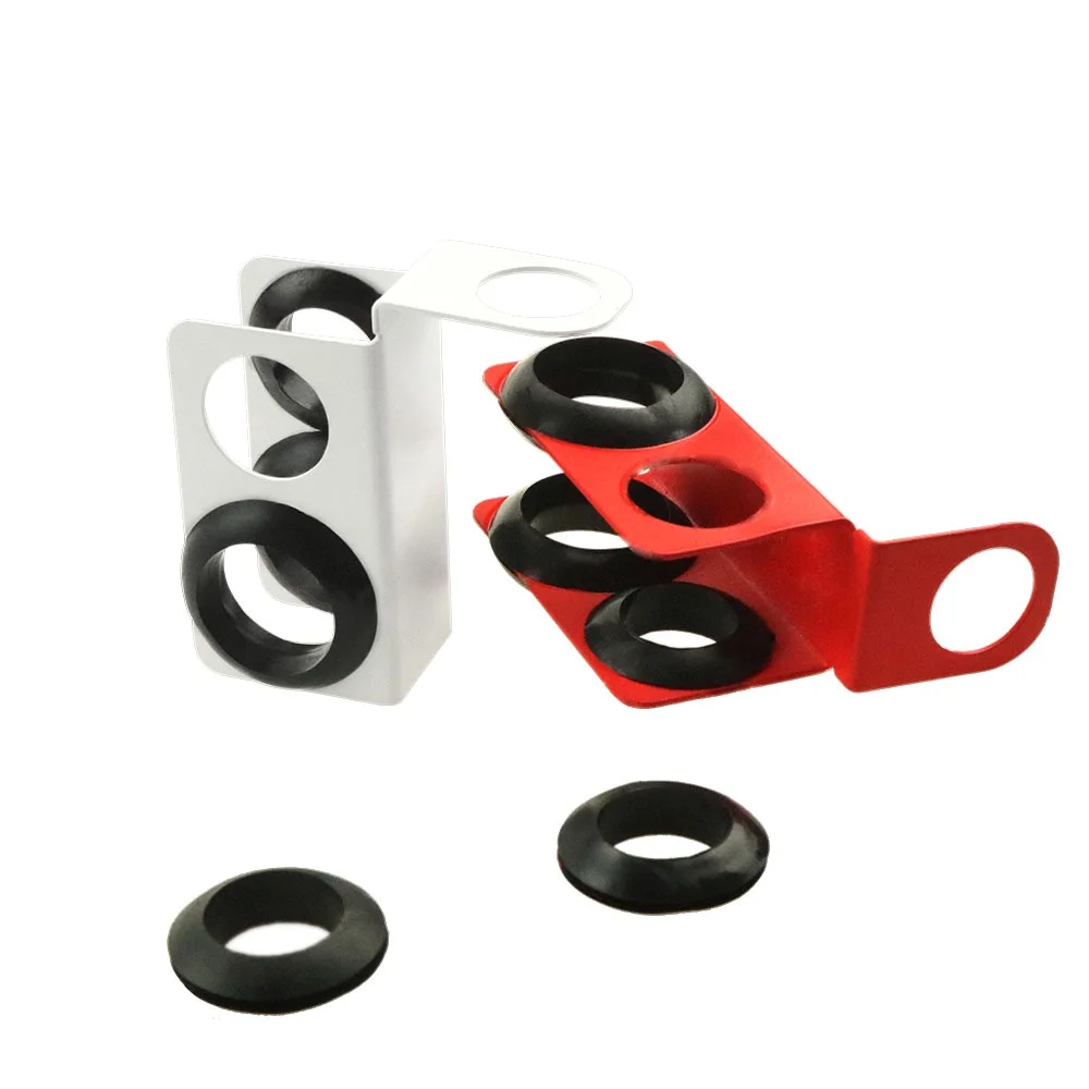 Metal&Silicone Hookah Shisha Hose Holder Hookah Accessories,Max Dia.23mm Min Dia.19mm. Can Hold 2 Hose,Prevent wear