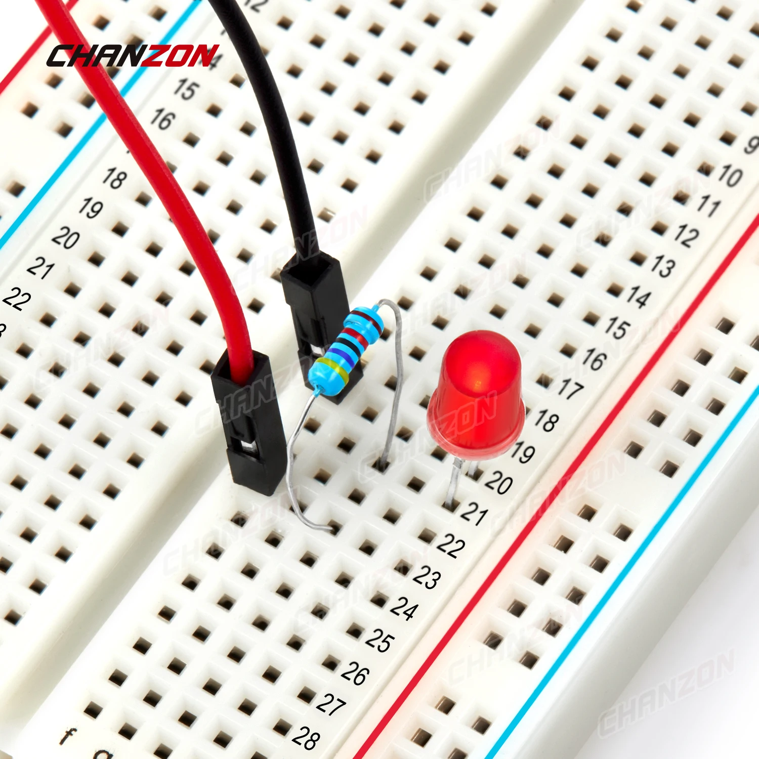 1pc 830 Tie Points Solderless Breadboard MB-102 Prototype Universal Test PCB DIY Bread Board for Arduino Circuit Raspberry Pi