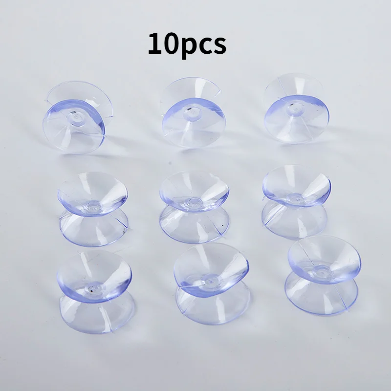 10Pcs/lot Pvc Double Sided Suction Cup - Sucker Pads For Glass, Plastic Suction Cup Plastic Small Suction Cup Without Trace