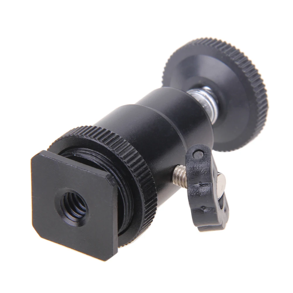 1 Buah untuk Kamera Tripod Lampu LED Flash Tripod Bracket Holder Mount 1/4 Hot Shoe Adapter Cradle Ball Head