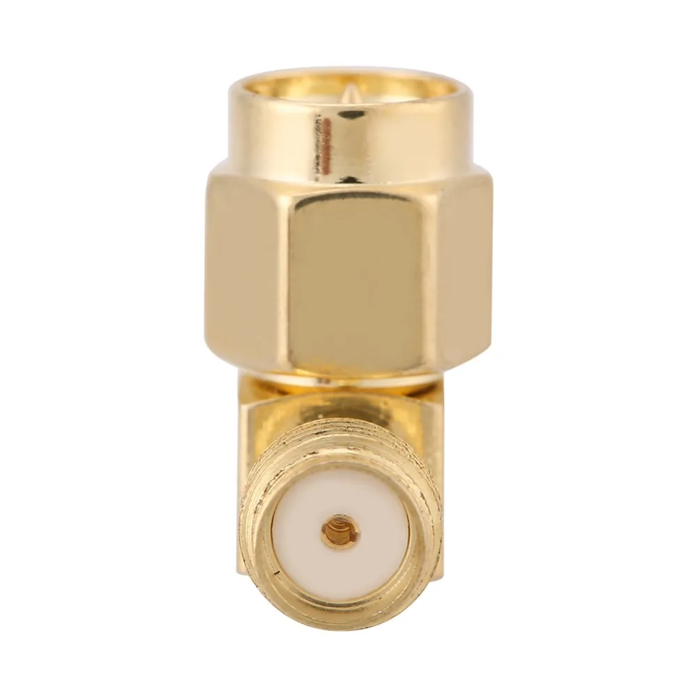 5 pz/lotto SMA connettore SMA maschio a femmina adattatore 90 gradi angolo retto RF connettore coassiale montaggio PCB strumenti di collegamento