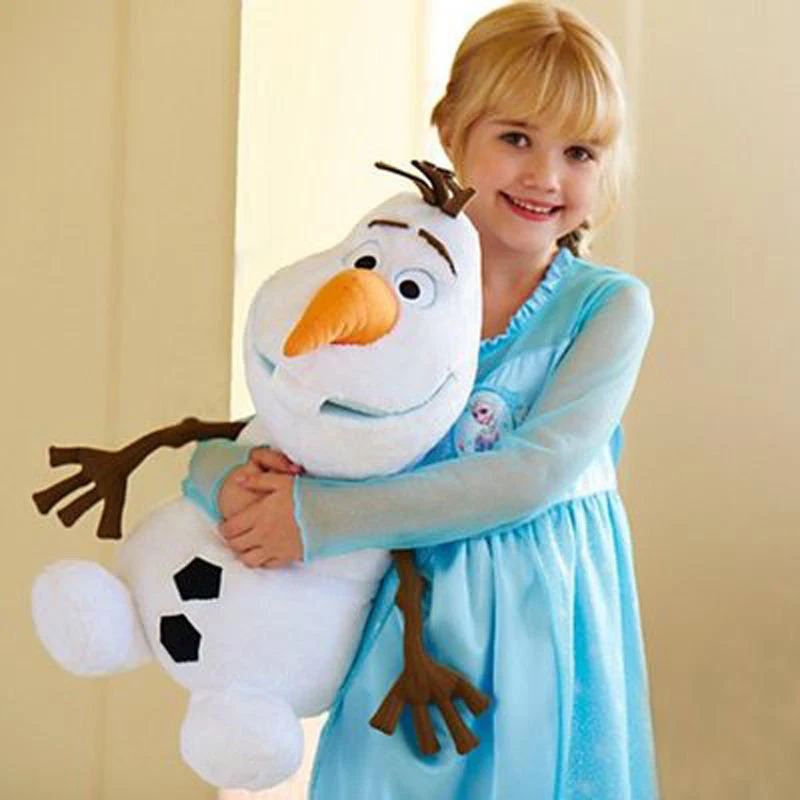 Aoger-muñeco de nieve de Frozen Olaf para niños y niñas, juguete de peluche de dibujos animados de películas de Disney, animales de peluche, muñeca Kawaii, decoración de habitación, regalo, 30 cm, 45cm