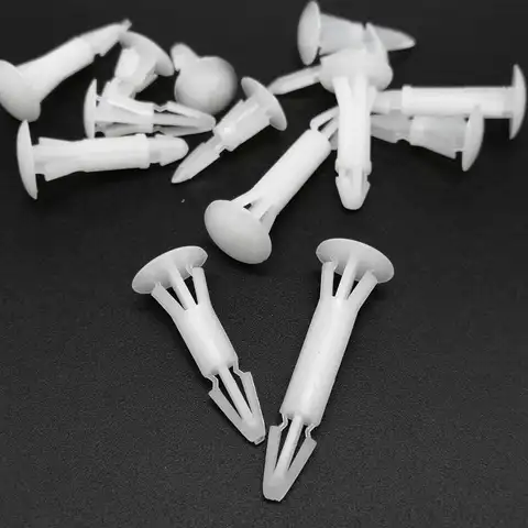 100X Nylon Plastic Standoff Spacer Rivet Push In Lock Clip Fixed Support PCB Circuit Board for 3-4mm 4.5-5.5mm Hole Chassis