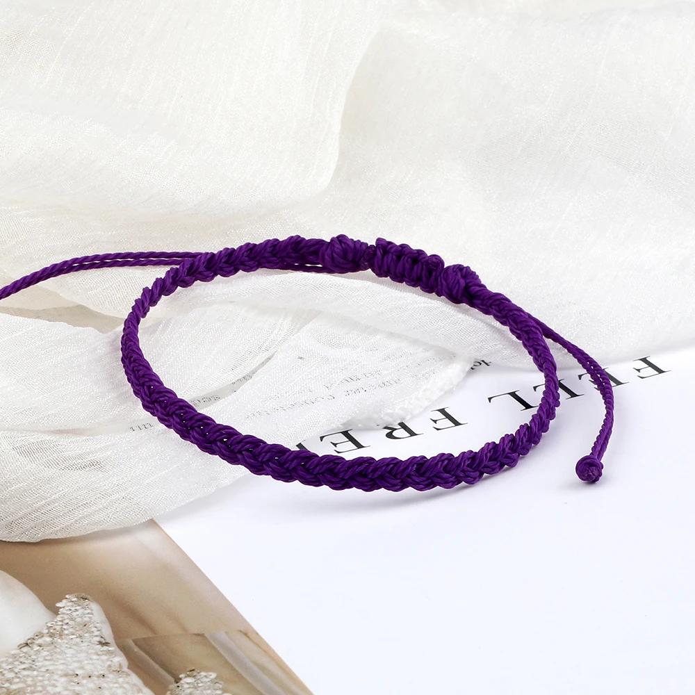 Women Handmade Woven Bracelets Waterproof Wax Thread Wrap Rope Knot Bracelets Men Tibetan Buddhist Bracelet Friend Jewelry Gifts