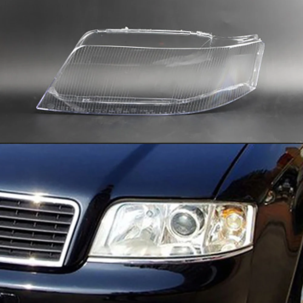 

Car Front Headlight Cover For Audi A6 A6L 1999-2002 Headlamp Lampshade Lampcover Head Lamp Light Covers Glass Lens Shell Caps