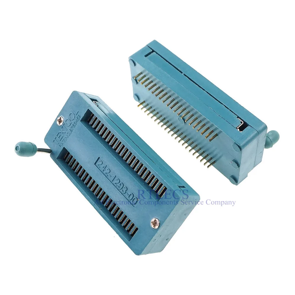 Test Tool IC DIP ZIF ZIP Socket 42 Pin Pitch 1.78 mm 1.778 Press-Fit Dual Row Spacing 15.24 mm 0.6\