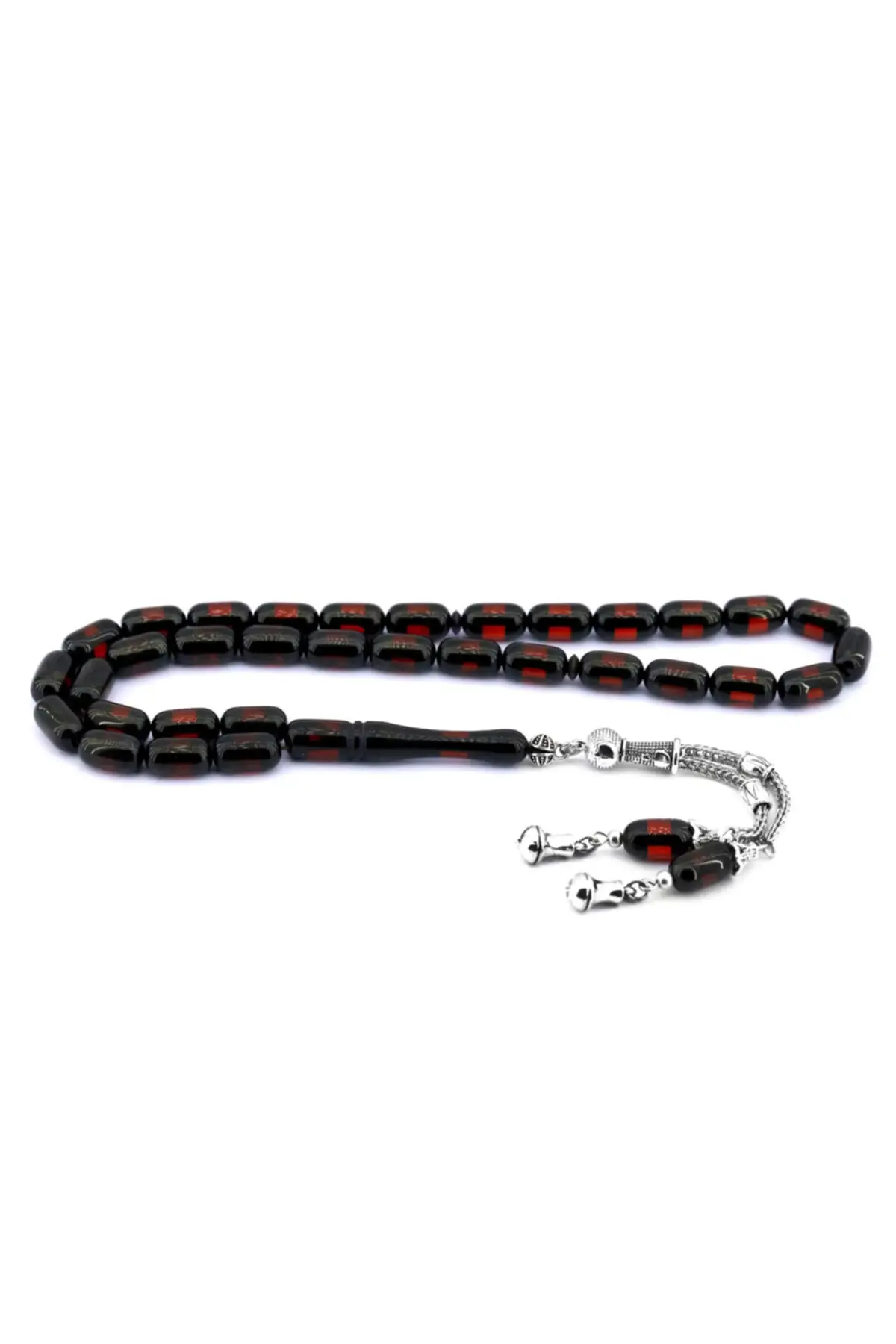 Men's Dark Burgundy Vernier Powder Press Rosary Dgn1131