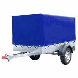 Lvju Custom Waterproof Trailer Cover 260x140x100 cm Outdoor Protector Pvc Tarpaulin Box Car Trailer Tarps  Cover