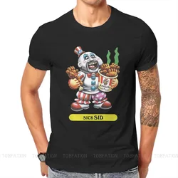 Sick Sid Captain Spaulding Version Hipster TShirts Garbage Pail Kids Cartoon Film Men Harajuku T Shirt Round Neck Oversized