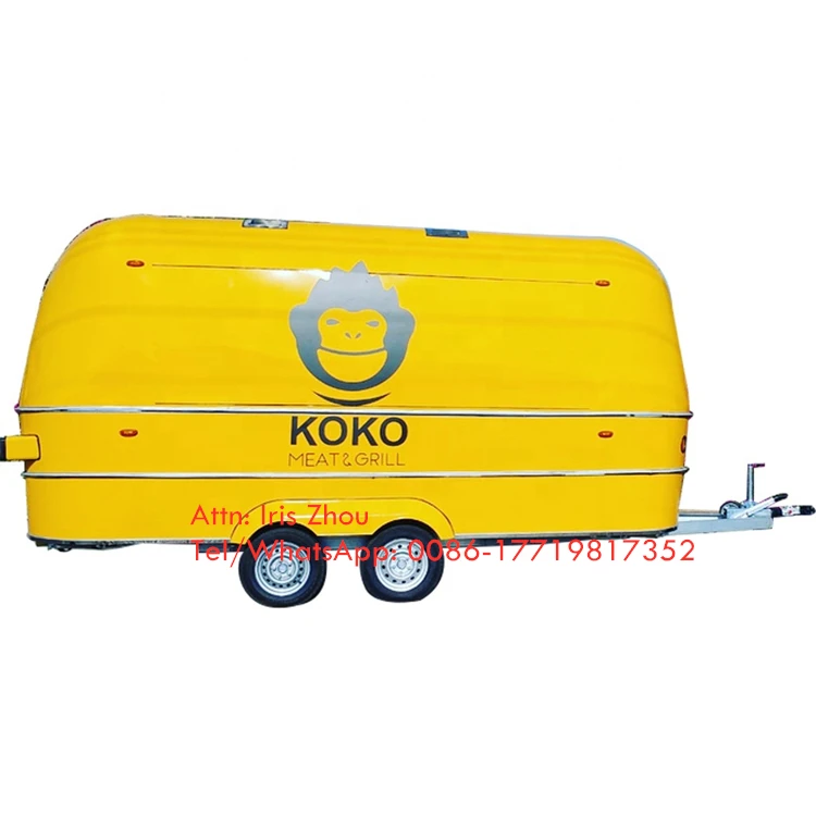 Airstream typ kolor dostosowany consession trailer vintage mobile przyczepa gastronomiczna, pojazd do serwowania żywności na sprzedaż europa