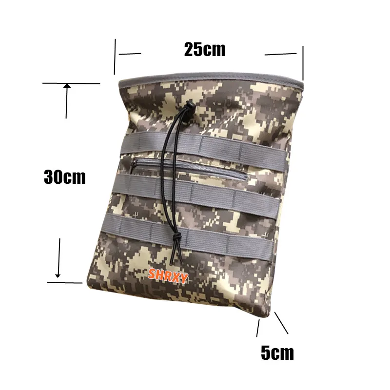 Detector de metal camuflado, bolsa garimpeira para detecção de metal e caça de tesouro