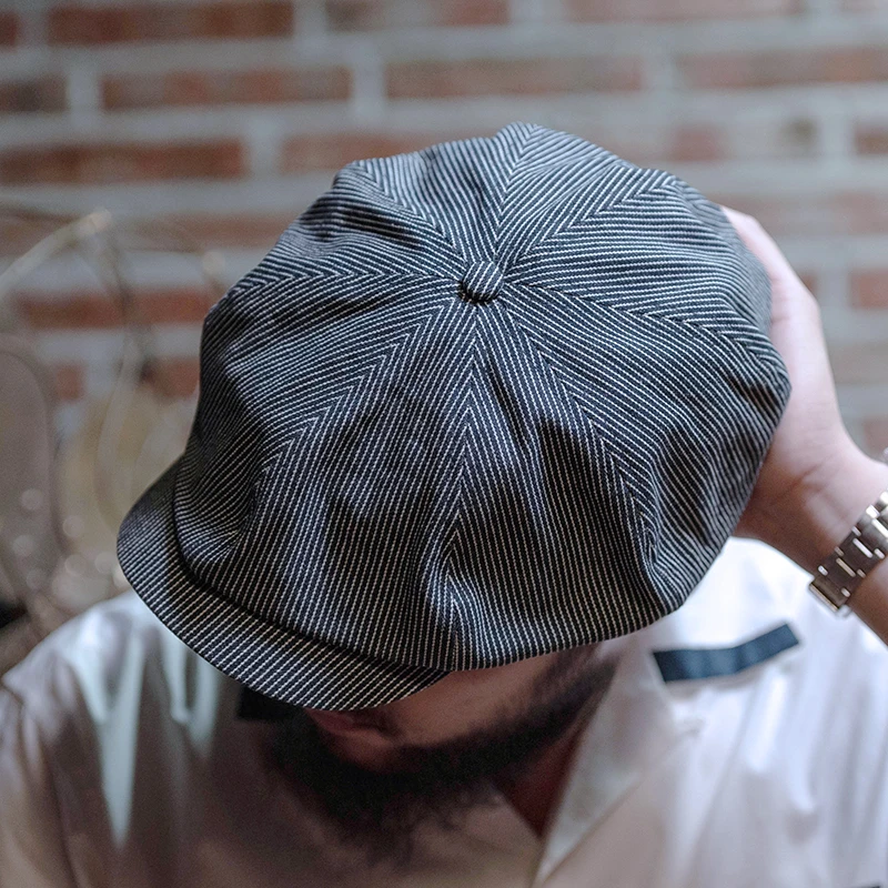 NON STOCK Wool Blend Newsboy Hat Vintage Peaky Blinders Baker Boy Cap For Men