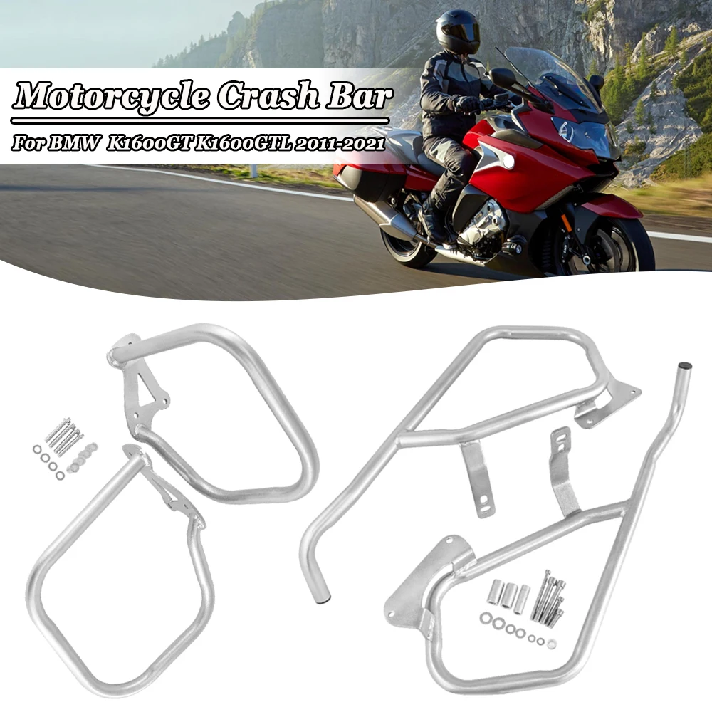 

Highway Crash Bars For BMW k1600 GT GTL K1600GT K1600GTL 2011-2021 Front&Rear Engine Guard Saddlebag Box Frame Bumper Stunt Cage