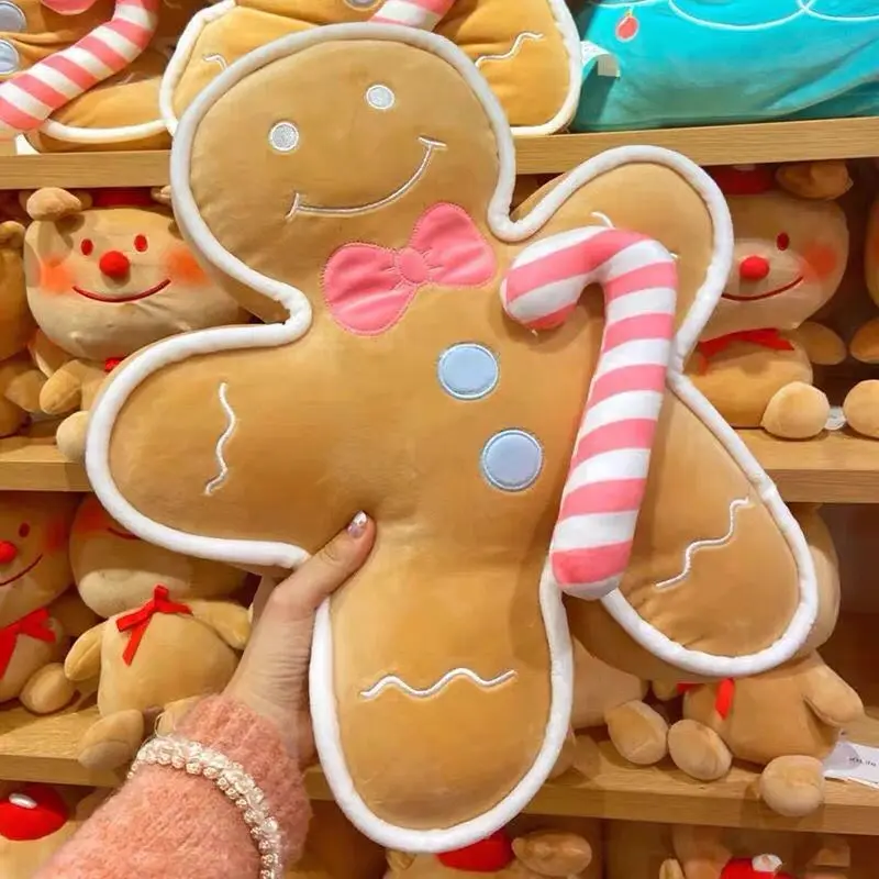 

1pc 42/60cm Cartoon Gingerbread Man Plush Toys Biscuit Man Stuffed Soft Cute Pillow kawaii Bear Xmas Birthday GIft for Kids Baby