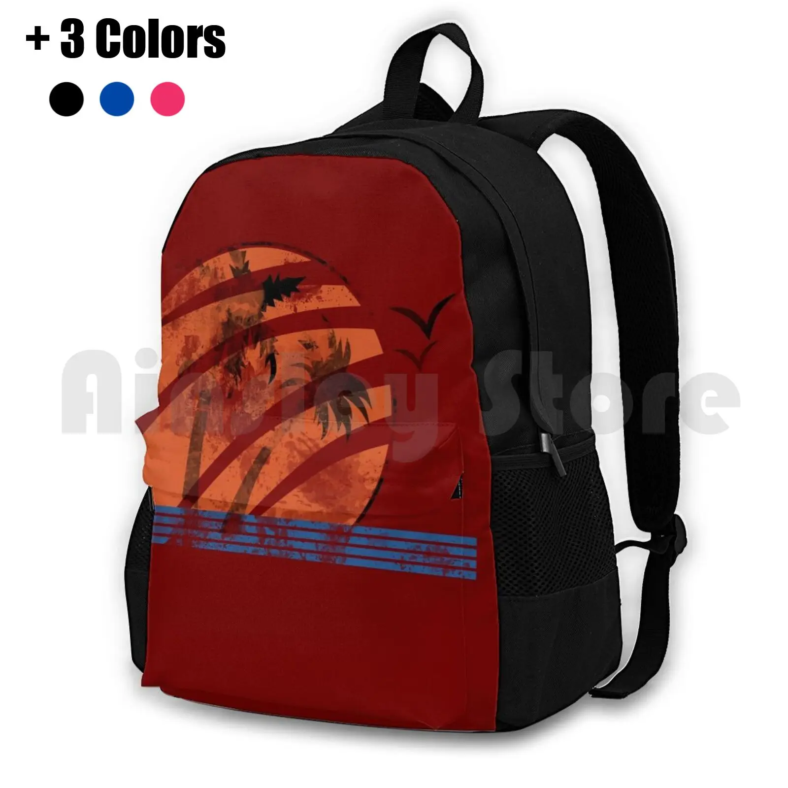 Scarred Sunset Outdoor Hiking Backpack Waterproof Camping Travel The Last Of Us Ellies Ellie Tlou Naughty Dog Gaming Video