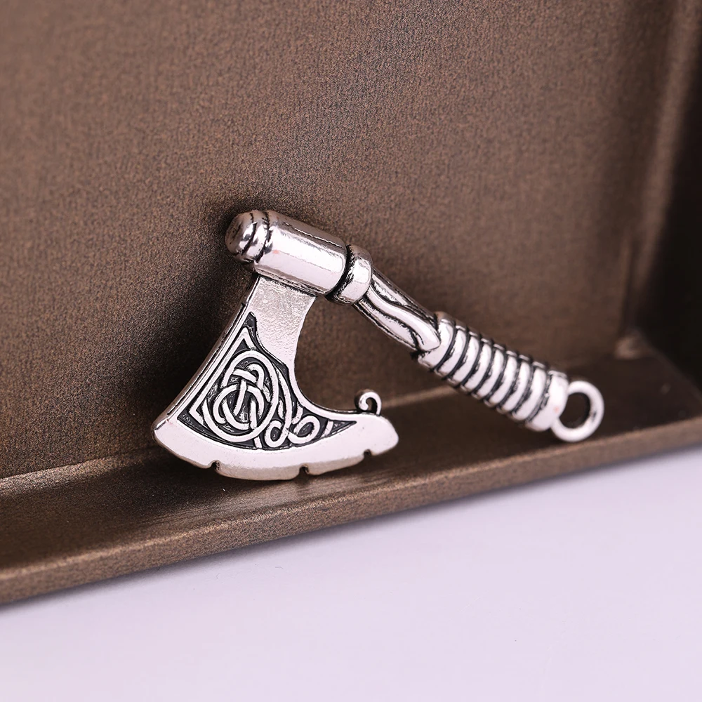 Skyrim Slavic Axe Pendants Amulet Men Religious Celtics Knot Charms DIY Accessories for Jewelry Necklace Bracelet Making