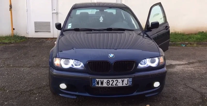 for BMW 3 series E46 316i 318i 320d 323i 328i 330i 325xi 330d 1998-2005 Excellent LED Cotton Angel Eyes rings daytime light