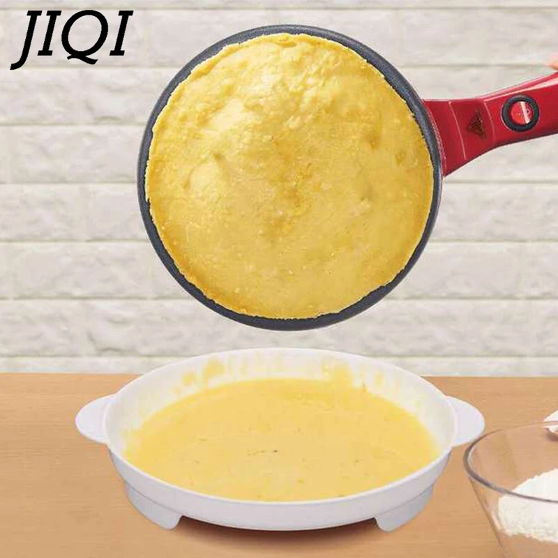 110V/220V elektrikli krep makinesi pasta fırın tepsisi yapışmaz gözleme pişirme makinesi çin sigara böreği Pizza kalbur ocak ab abd
