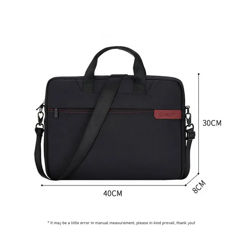 Fashion Black 15 Inch laptop bag Shakeproof Mens Computer Bag Office Business Messenger Bag