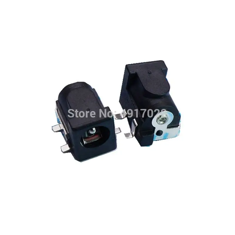 10pcs SMD DC-005 DC-050 DC Power Jack Socket Connector DC005 5.5*2.1mm / 5.5*2.5mm 2.1 / 2.5 socket Round the needle Black Color