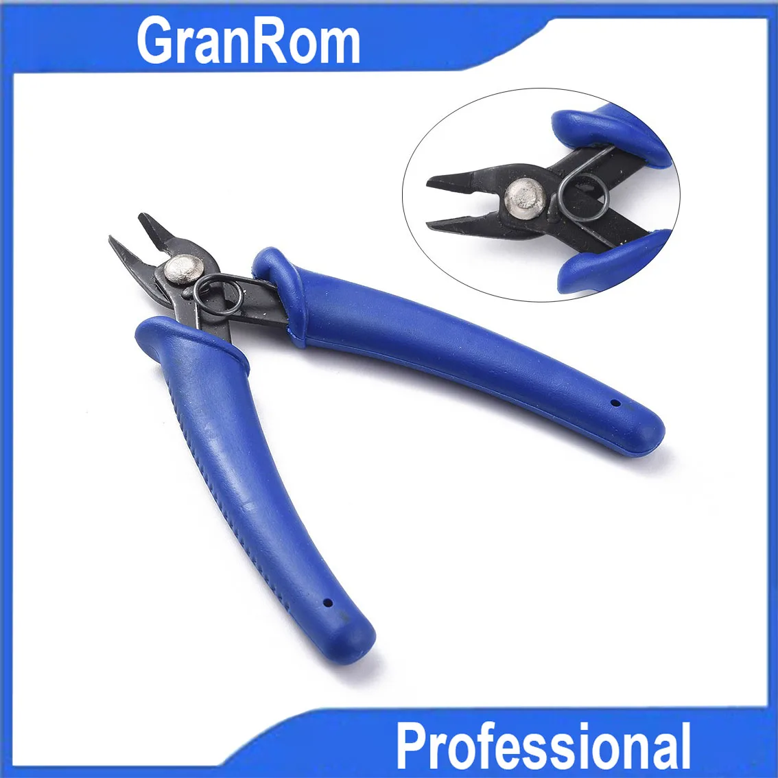 High Carbon Steel Jewelry Pliers DIY Handmade Jewelry Making Tool Handheld Cutting Pliers with Blue Handle