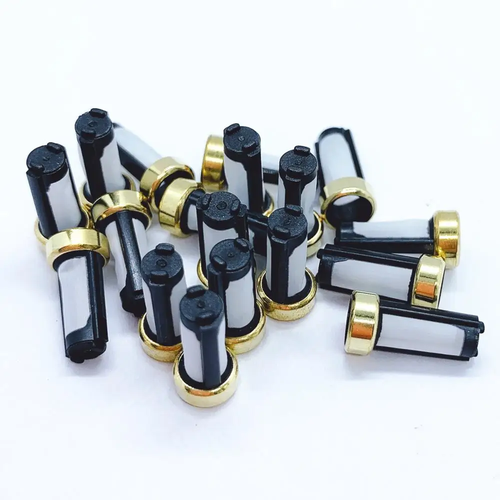 100pcs Fuel Injector Filter For Weber Marelli Injectors IWP and IW series 6.6mm crush ring 3mm for Renault Clio 1.6 1.8 (AY-F107