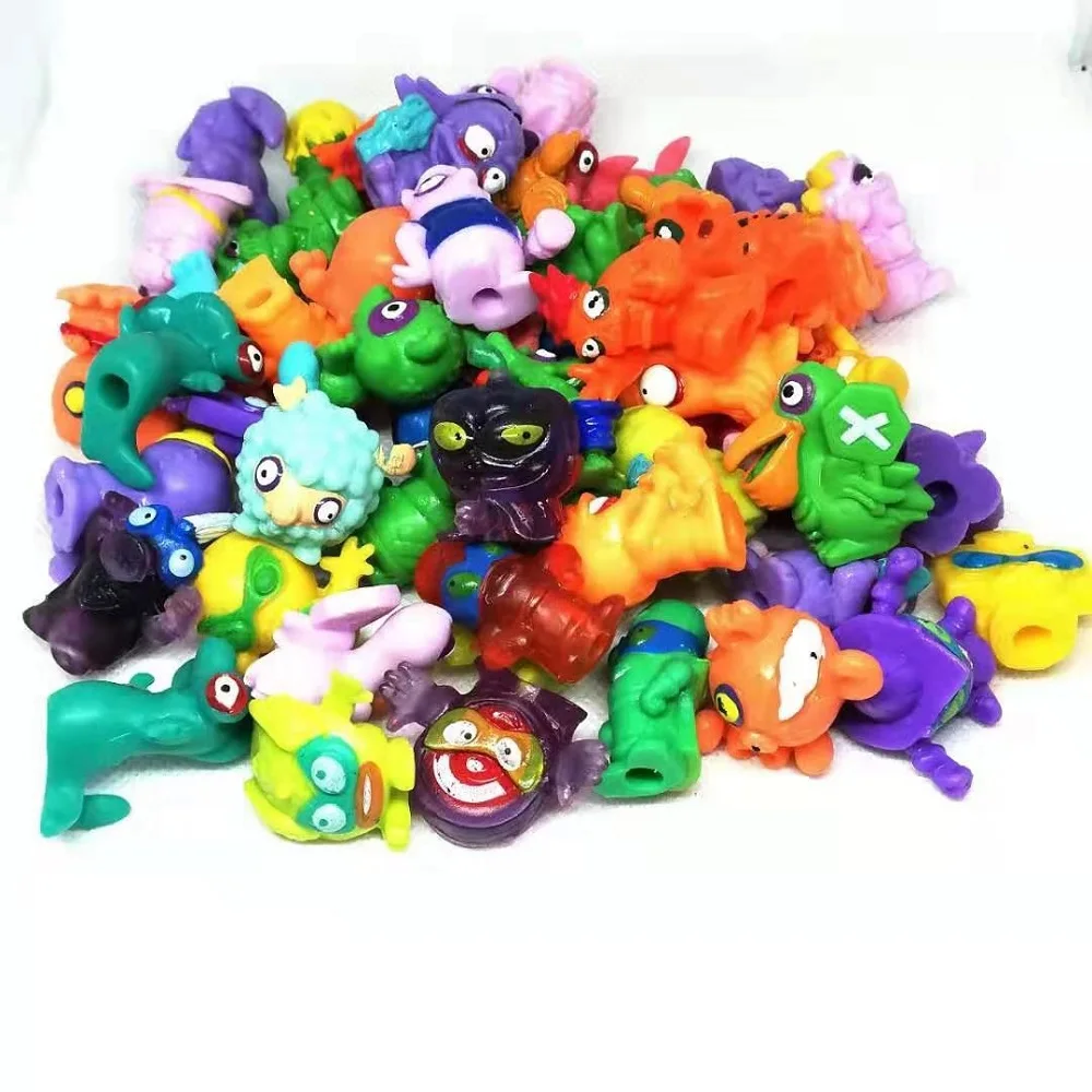 10-20pcs Original Superzings Zomlings Action Figures Dolls 3CM Super Zings Garbage Collection Toys Model for Kids Playing Gift