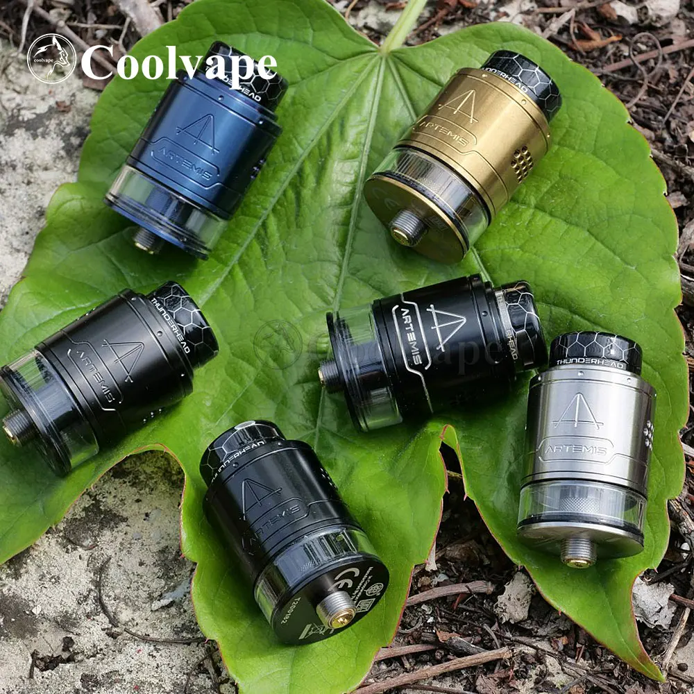Thunderhead creative Artemis RDTA V1.5 24 مللي متر البخاخة 2/4 مللي لفائف واحدة البخاخة هيئة الطرق والمواصلات 26 قطعة العسل فتحات الهواء E-cig خزان