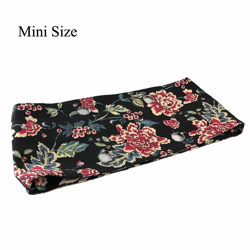 Floral Fabric Trim cotton fabric Thermal Plush  Fit for  Classic Mini  O bag Obag handbags EVA Women handbag Accessories