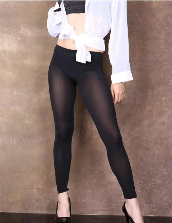 Frauen Dame Sexy Seidige Hosen Dünne Casual Hosen Gerade Beine Leggings Stilvolle