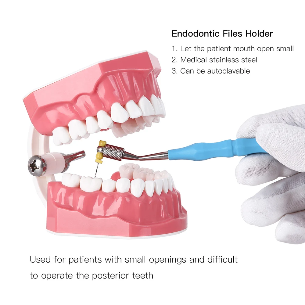 1PC dentystyczny uchwyt na pilniki endodontyczne AZDENT Dental H/K/R/C + pilnik do użytku ręcznego pilniki instrumenty endodontyczne dentysta