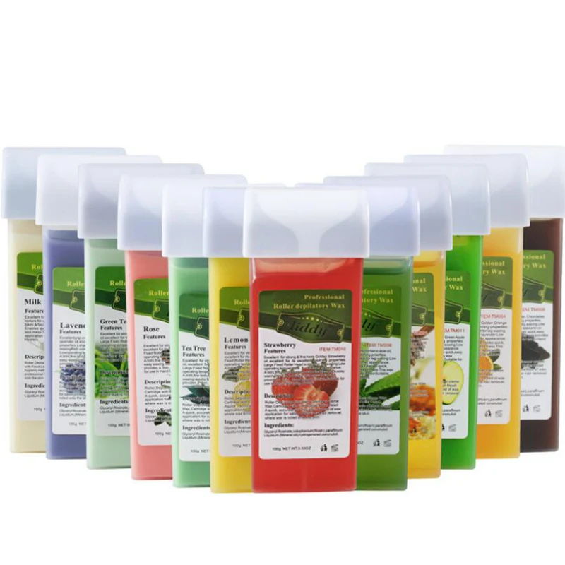 4 sztuk/partia kobiety/mężczyźni lato Bikini twarzy nogi pod pachami depilacja wosk do depilacji krem podgrzewacz woskowanie miód wosk do depilacji