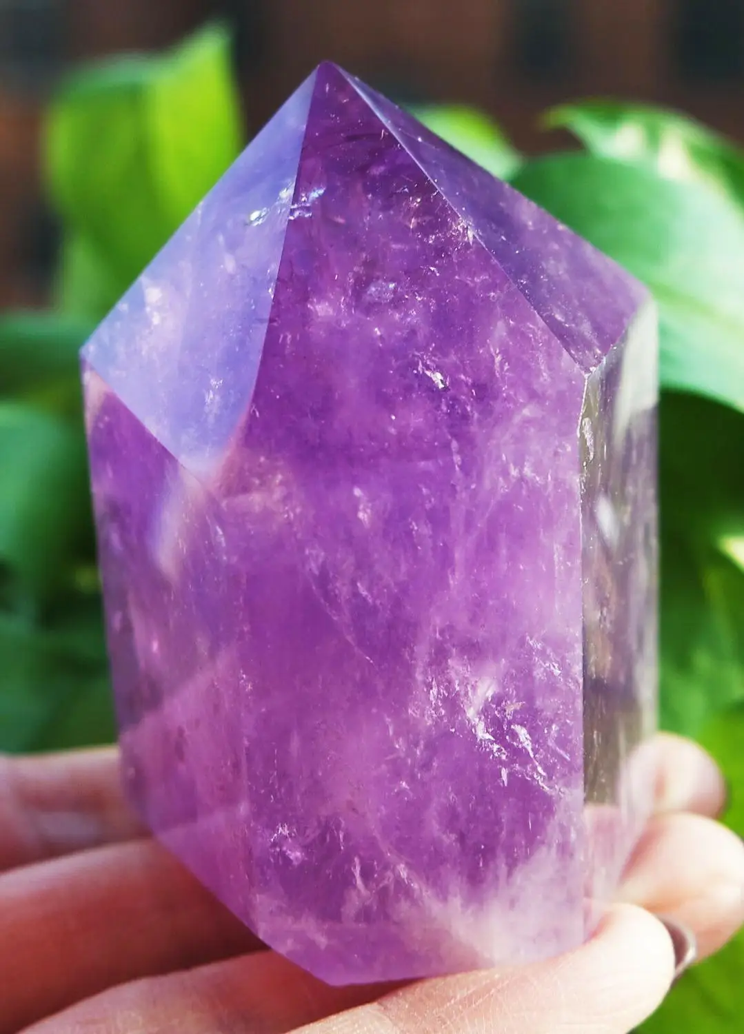 TOP!!! 200g Rare Unique Skeletal AMETHYST QUARTZ Crystal Point