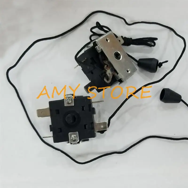 1Pc Electric Room Heater 3Pin 5Pin Rotary Switch Selector AC 250V 16A Pull Wire