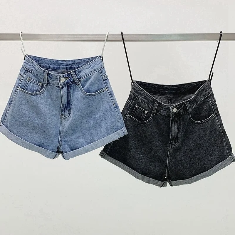 Shorts Women Denim Vintage Summer Basic Simple All-match Hot Sale High Waist Leisure Ulzzang Ladies Streetwear Chic Classic Ins - Image 2