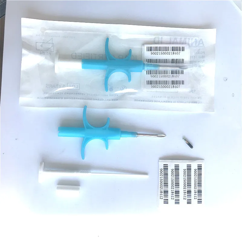 10pcs FDX-B 2.12xmm Cat Dog Microchip Animal Syringe ID implant Pet Chip Needle vet RFID injector PIT Tag ForAquaculture fish