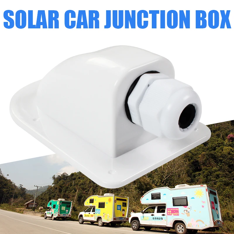 Camper Part Marine Accessories Waterproof UV Resistant Boats Solar Panels Spoiler Single Hole RV Single Hole Round Junction Box