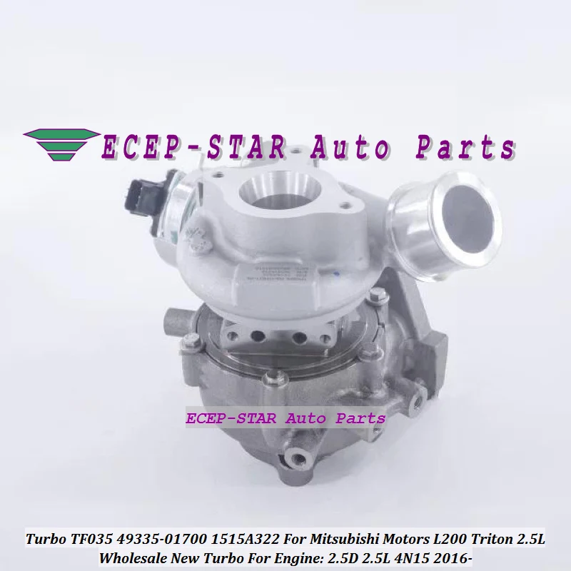 Turbo TF035 49335-01700 49335 01700 1515-A322 4933501700 1515A322 para motores Mitsubishi L200 Triton 2.5D 2.5L 4N15 turbocompresor