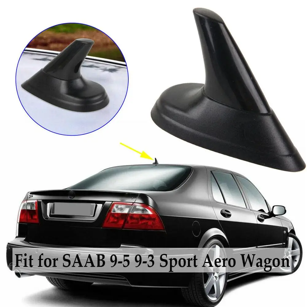 EIDRAN Black Look Shark Fin Aerial Dummy Antenna Fit for SAAB 9-3 9-5 93 95 AERO