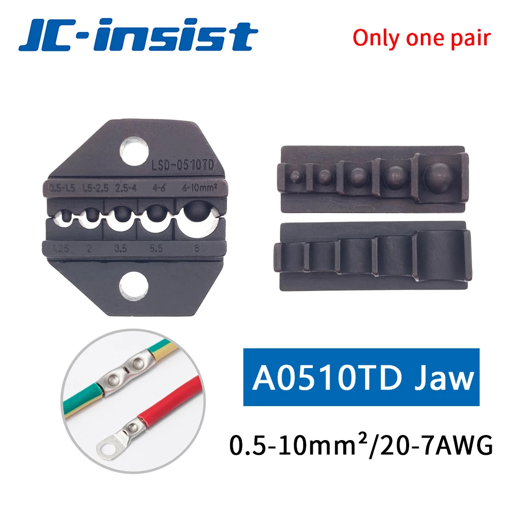 1PC Crimp Plier Jaws Pliers Dies Non-insulated Terminal Replaceable Crimping Die