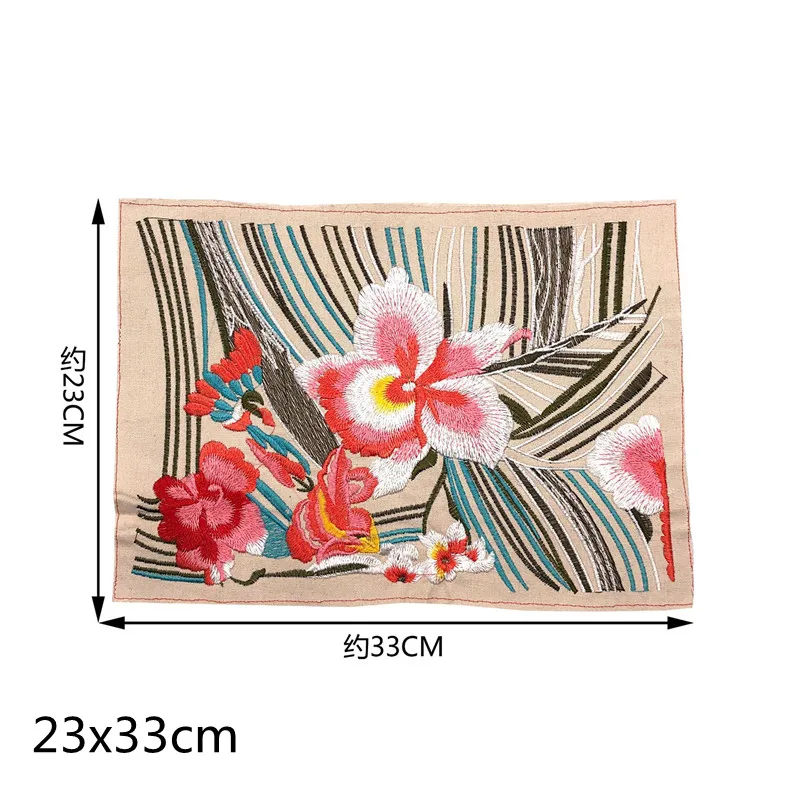 1 pz Patch di fiori ricamati in tessuto cucire su Applique abbigliamento fai da te accessori di abbigliamento per cucire