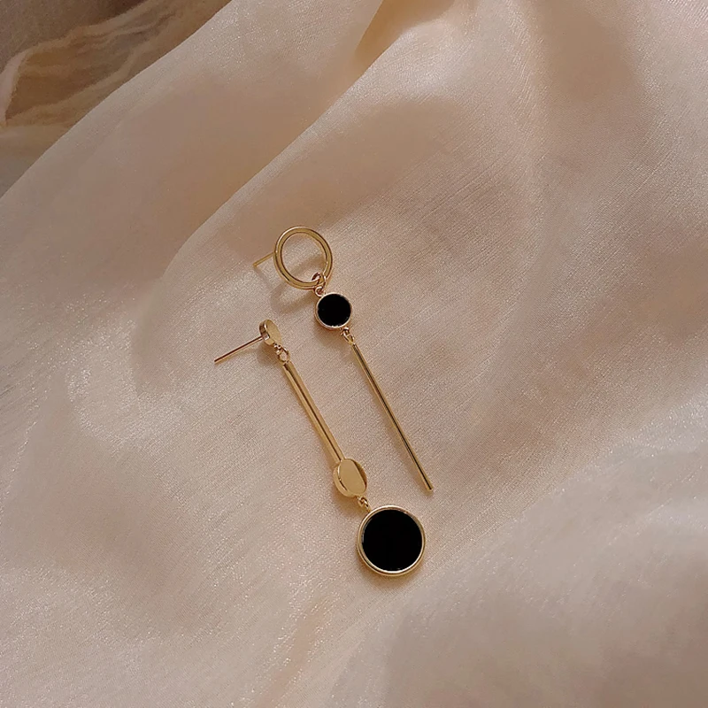 Women's Fashion Asymmetric Long Dangle Earrings