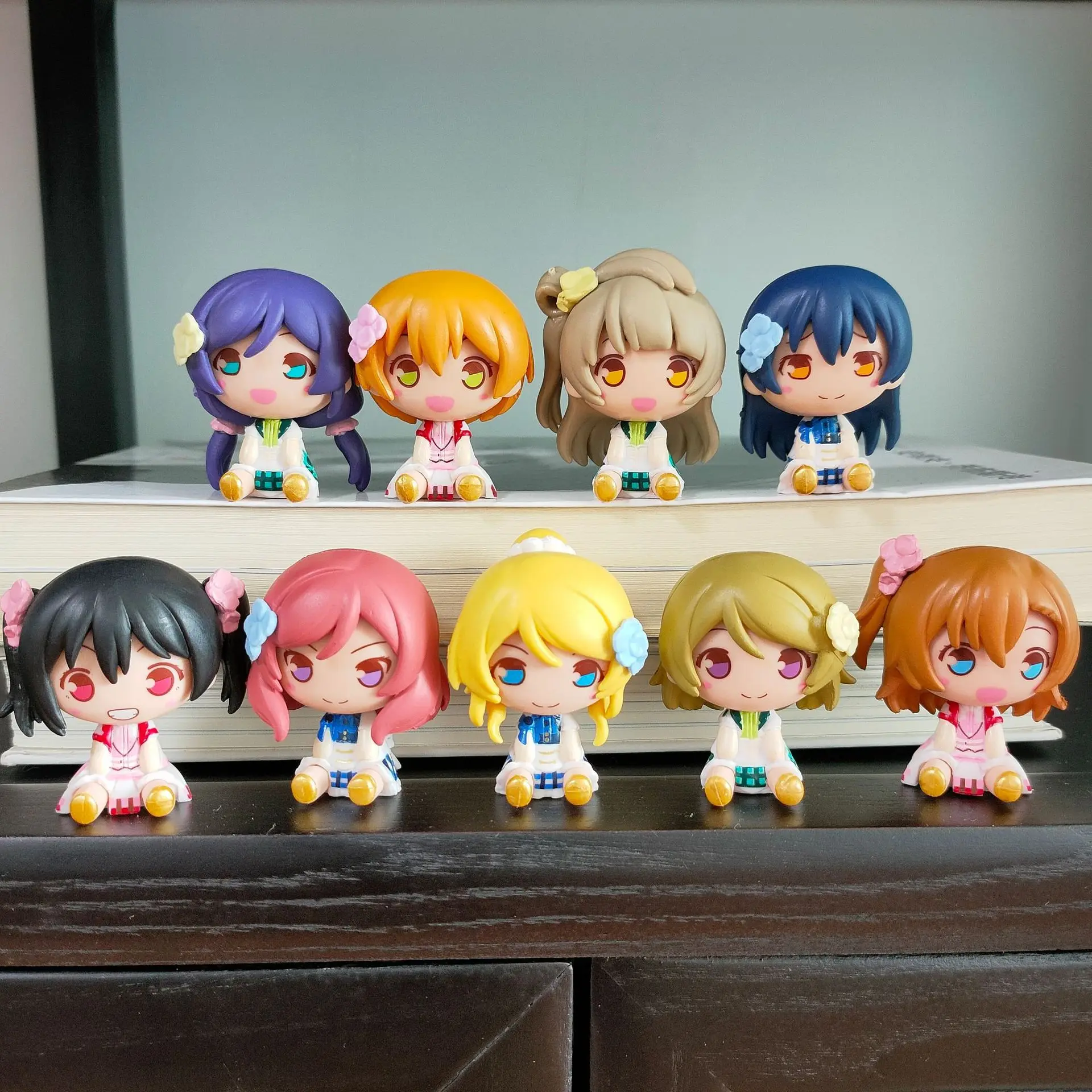 Anime love live Action Figure 10cm Sonoda Umi Eli Ayase Maki Nishikino model Q Honoka Kousaka Nozomi Tojo Nico Yazawa PVC Toys