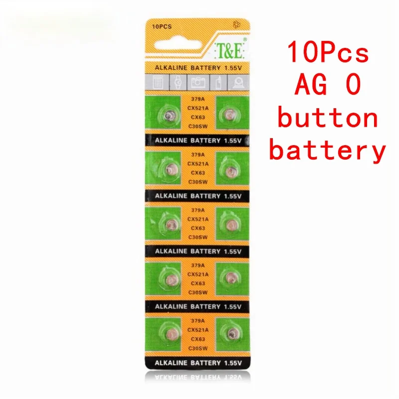 10個AG0 V379 V520 280-59 GP379 SR63 G0 618 LR521 379 SR521SW D379アルカリボタン電池高品質工場出荷時の価格