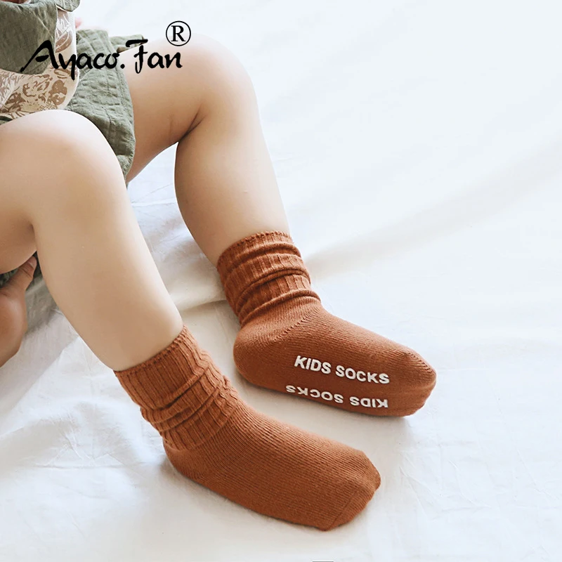 Toddler Kids Socks Newborn Baby Prewalker Winter Terry Exquisite Cotton Girl Autumn Thick Warm Infant Boy Skidproof Sock 0-5T