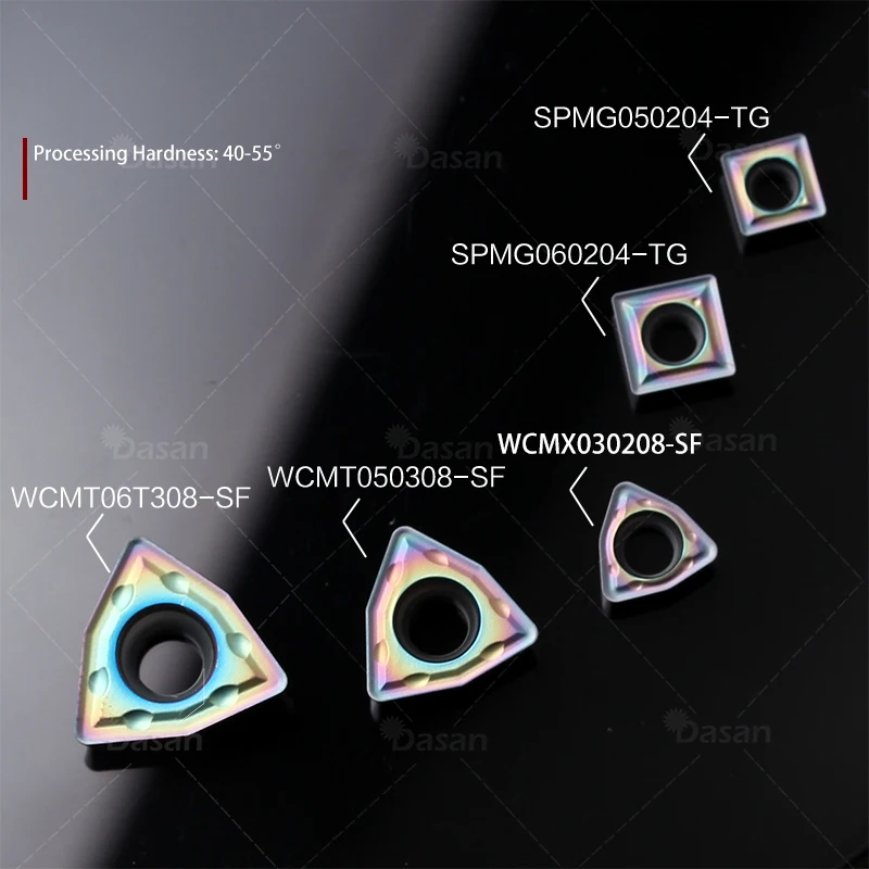 SPMG050204 SPMG060204 WCMT06T308 WCMT050308 WCMX030208 Carbide Inserts Drill Tool for Chilled Steel Bearing Steel