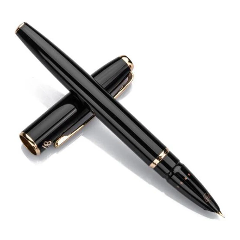 

Hero Fountain Pen Metal Nostalgic Black Pen Authentic Iraurita Extra Fine 0.38mm Financial Office & School Gift Ink Pen