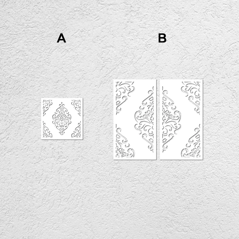 塗装用ステンシル壁,装飾テンプレート,家具メーカー,塗装用石膏,ダマスク,ヴィンテージ,レトロ,豪華,s130,40cm-80cm